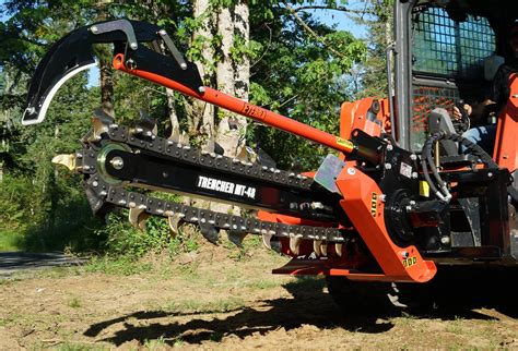 how to make trencher attachment for skid steer|kubota skid steer trencher attachment.